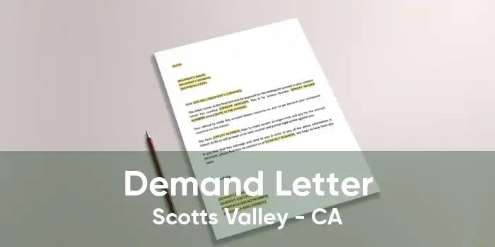 Demand Letter Scotts Valley - CA