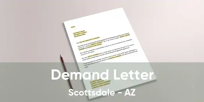 Demand Letter Scottsdale - AZ