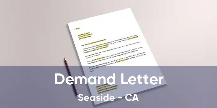 Demand Letter Seaside - CA