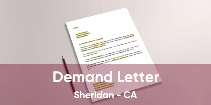 Demand Letter Sheridan - CA