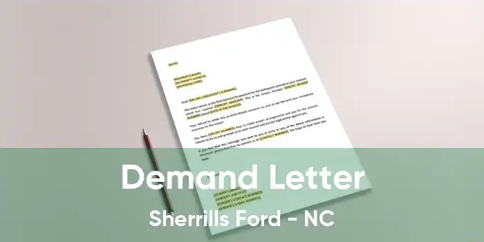 Demand Letter Sherrills Ford - NC