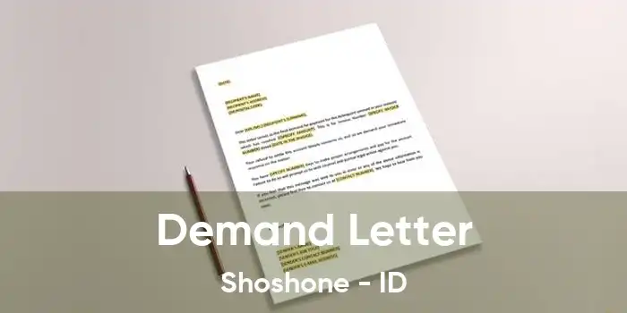 Demand Letter Shoshone - ID