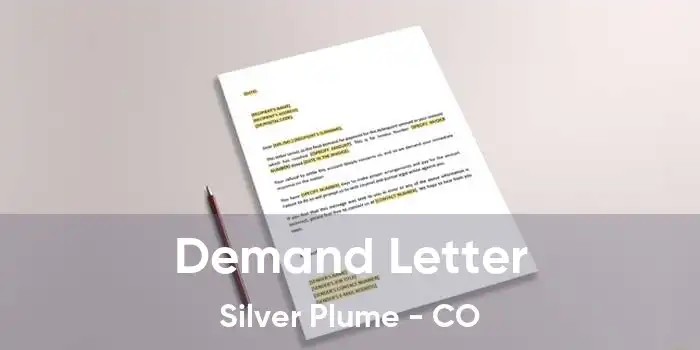 Demand Letter Silver Plume - CO