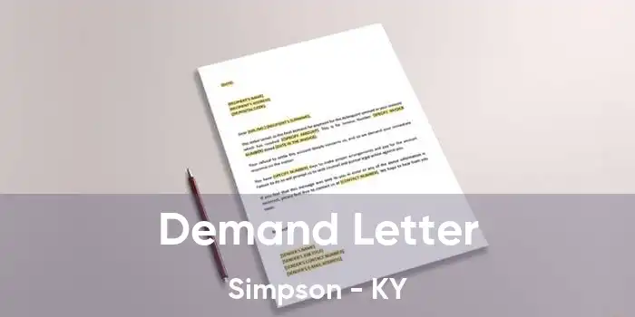 Demand Letter Simpson - KY