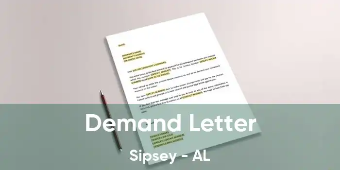 Demand Letter Sipsey - AL