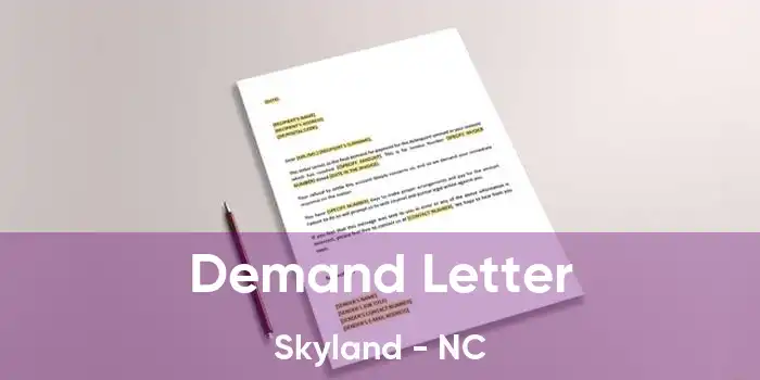 Demand Letter Skyland - NC