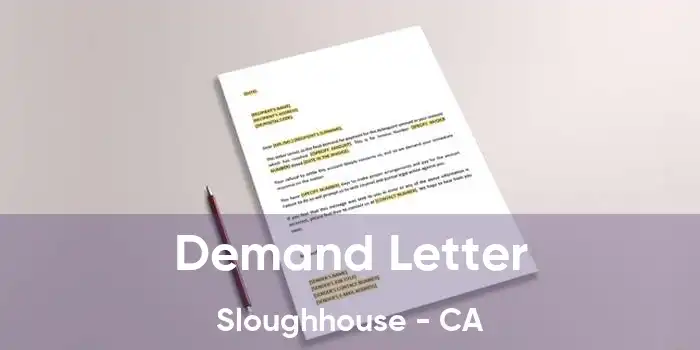 Demand Letter Sloughhouse - CA