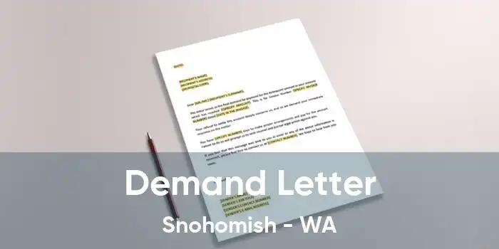 Demand Letter Snohomish - WA