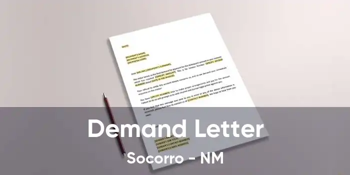 Demand Letter Socorro - NM