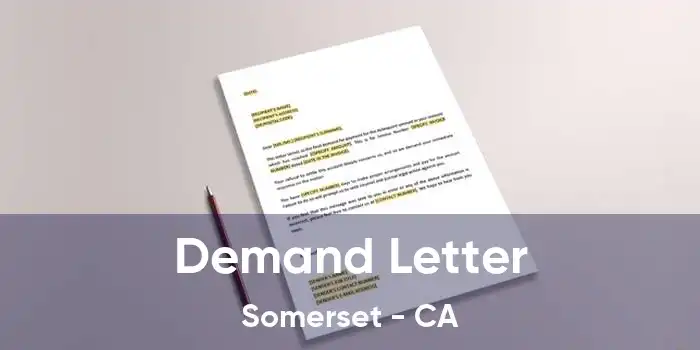 Demand Letter Somerset - CA