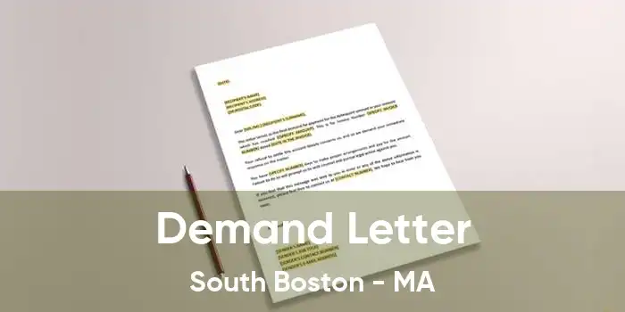 Demand Letter South Boston - MA