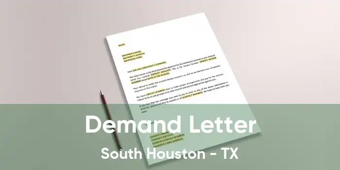 Demand Letter South Houston - TX