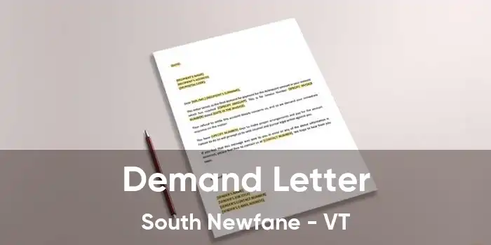 Demand Letter South Newfane - VT