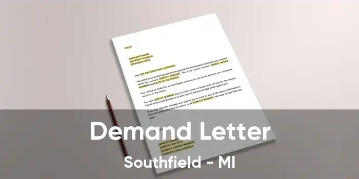 Demand Letter Southfield - MI