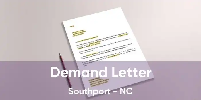 Demand Letter Southport - NC