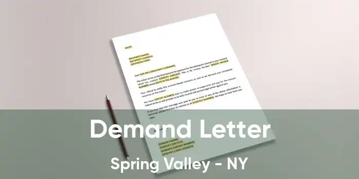 Demand Letter Spring Valley - NY