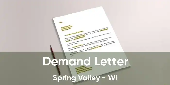 Demand Letter Spring Valley - WI