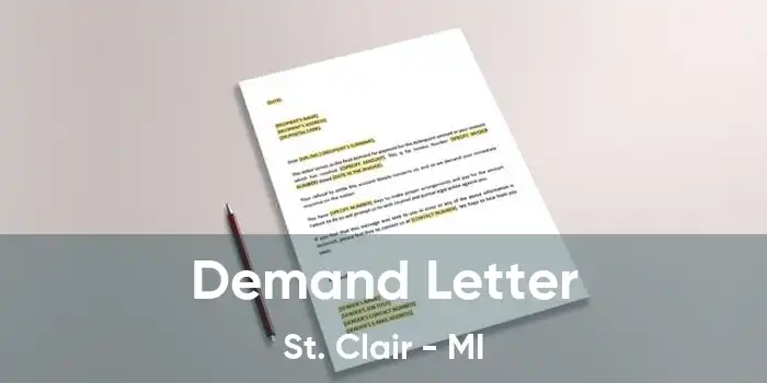 Demand Letter St. Clair - MI