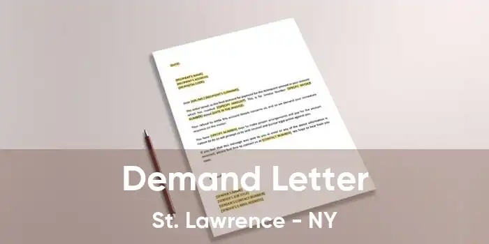 Demand Letter St. Lawrence - NY