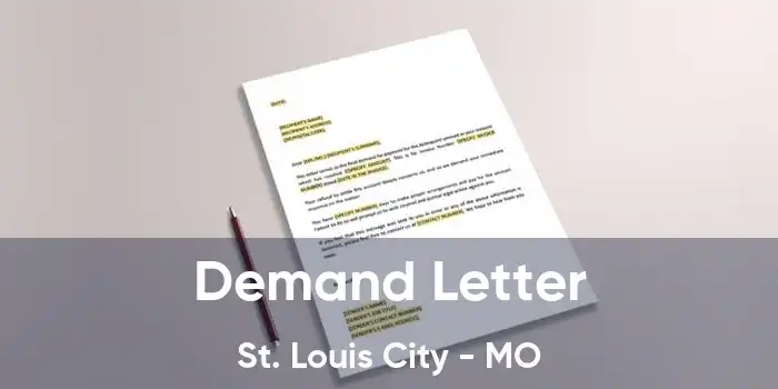 Demand Letter St. Louis City - MO