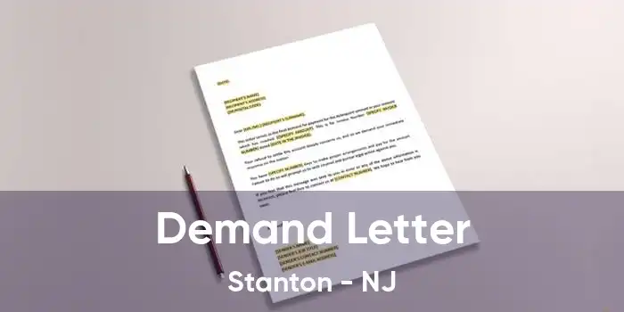 Demand Letter Stanton - NJ