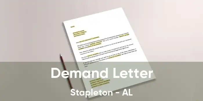 Demand Letter Stapleton - AL