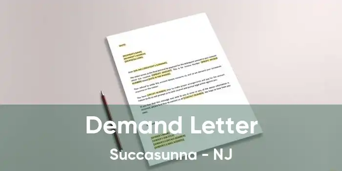 Demand Letter Succasunna - NJ