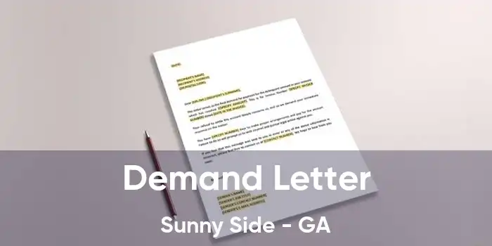 Demand Letter Sunny Side - GA