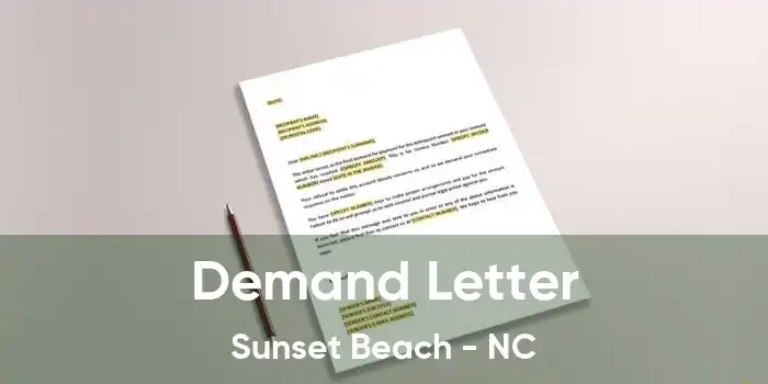 Demand Letter Sunset Beach - NC