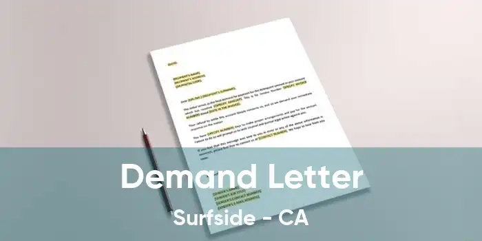 Demand Letter Surfside - CA