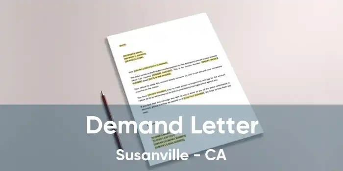 Demand Letter Susanville - CA