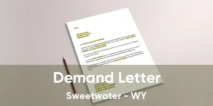 Demand Letter Sweetwater - WY