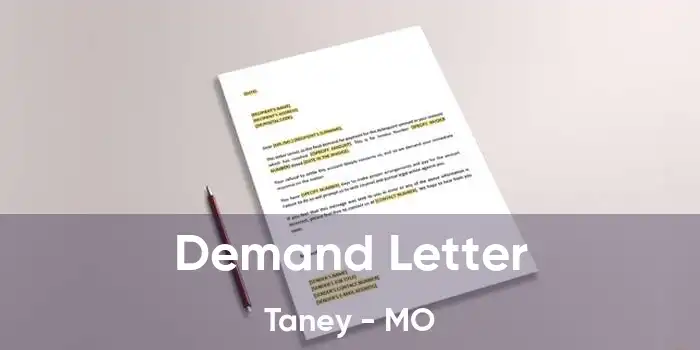 Demand Letter Taney - MO