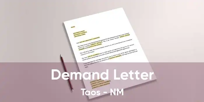 Demand Letter Taos - NM