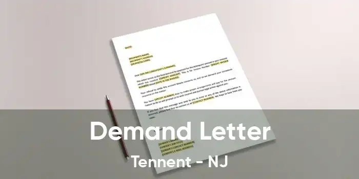 Demand Letter Tennent - NJ