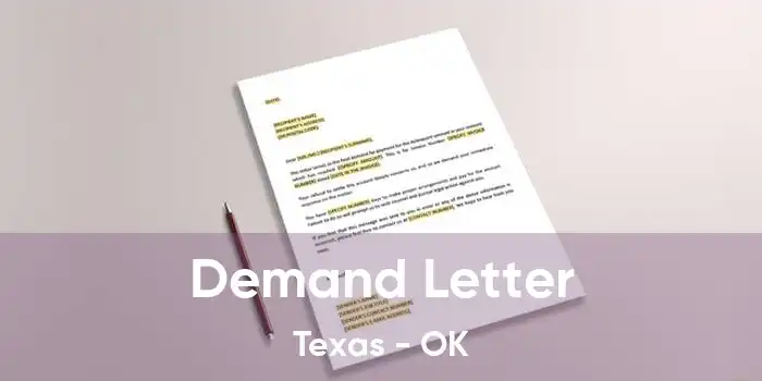 Demand Letter Texas - OK