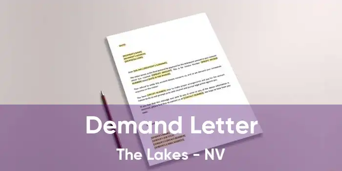 Demand Letter The Lakes - NV