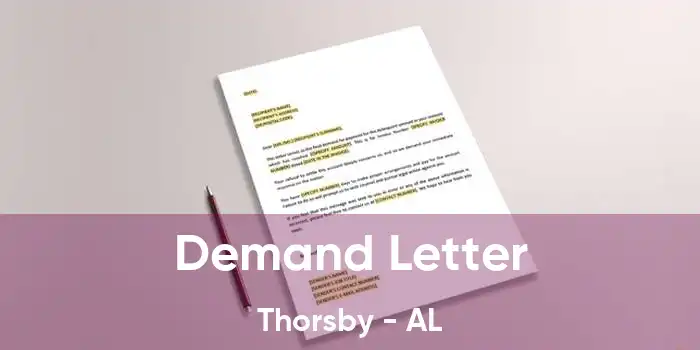 Demand Letter Thorsby - AL