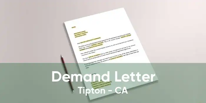 Demand Letter Tipton - CA