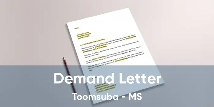 Demand Letter Toomsuba - MS