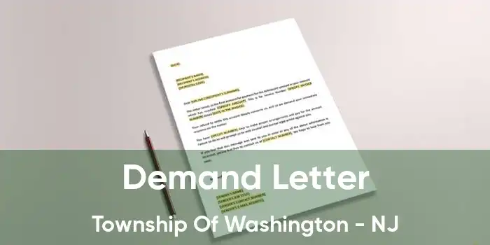 Demand Letter Township Of Washington - NJ