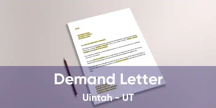 Demand Letter Uintah - UT