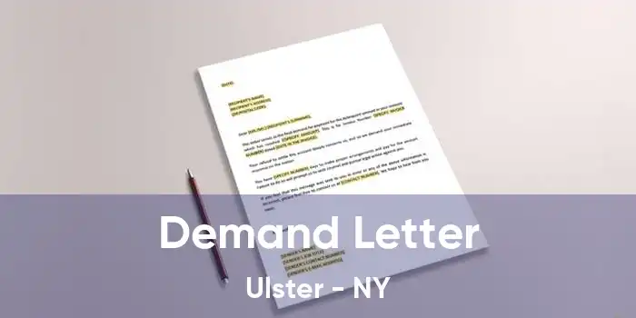 Demand Letter Ulster - NY