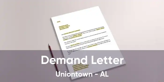 Demand Letter Uniontown - AL