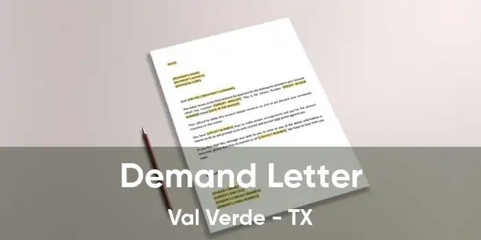 Demand Letter Val Verde - TX