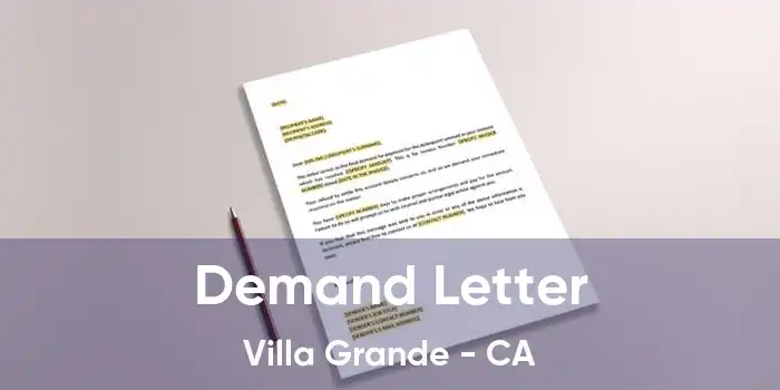 Demand Letter Villa Grande - CA