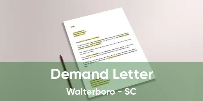 Demand Letter Walterboro - SC