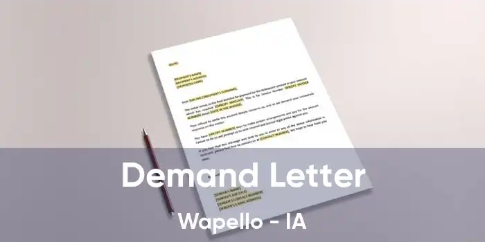 Demand Letter Wapello - IA