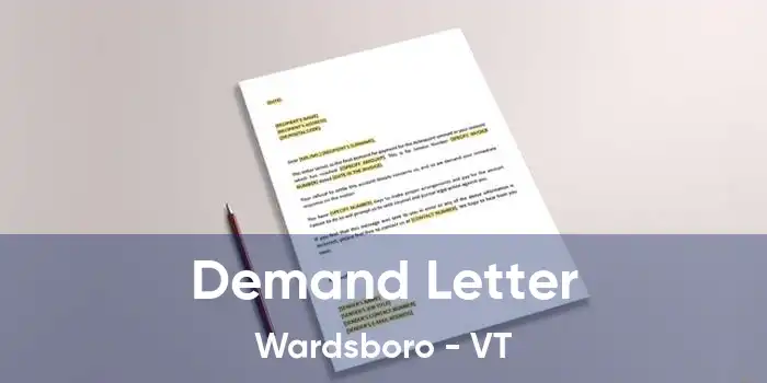 Demand Letter Wardsboro - VT