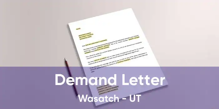 Demand Letter Wasatch - UT